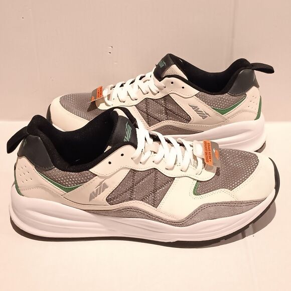 Avia Retro Walking Sneaker-Size 13-Cushioned Footbed-Leather & Mesh Upper-NEW - Picture 3 of 8